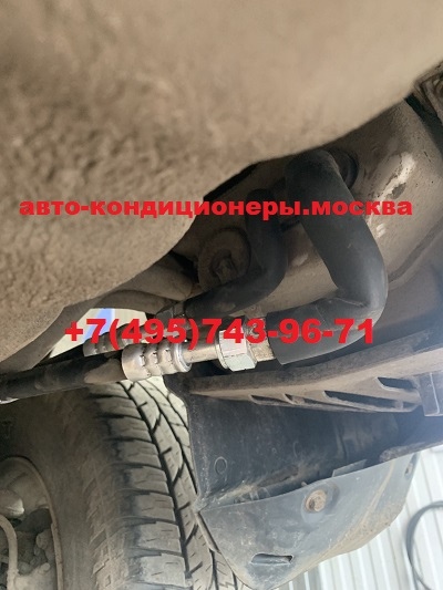 Замена алюминиевых трубок заднего контура кондиционера Митсубиси Паджеро 4