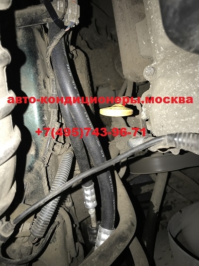 Замена заднего контура кондиционера GMC (Джи-Эм-Си) на резиновые шланги