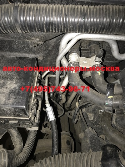 Замена алюминиевых трубок кондиционера Инфинити QX 56 на резиновые шланги