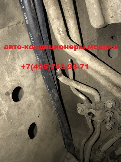 Замена трубок кондиционера Инфинити QX 56 на резиновые шланги