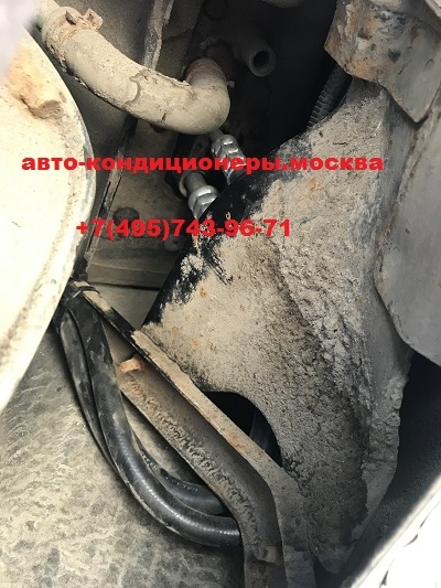 Ремонт заднего контура кондиционера Инфинити QX56 с заменой на резиновый шланг