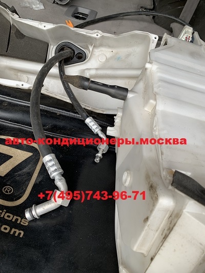 Лексус LX470 замена задних трубок заднего контура кондиционера