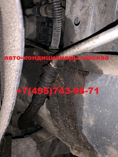 Porsche Cayenne ремонт трубки автокондиционера