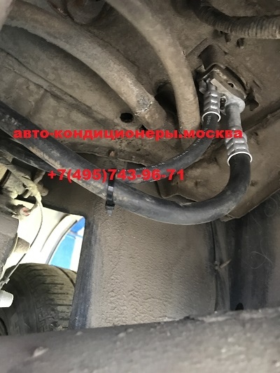 Шевроле Тахо замена трубок заднего контура кондиционера