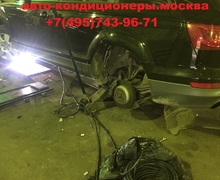 Восстановление заднего контура кондиционера Ауди Q7